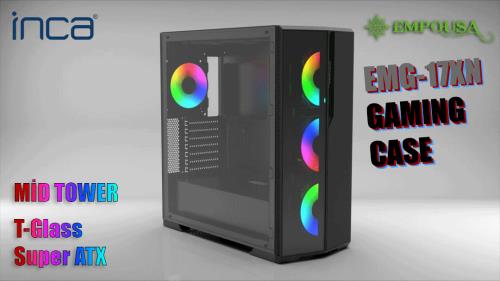 EMPOUSA EMG-17XN 750W 80 PLUS 4X120MM FAN RGB + Gaming ATX PSU YOK KUMAND VAR